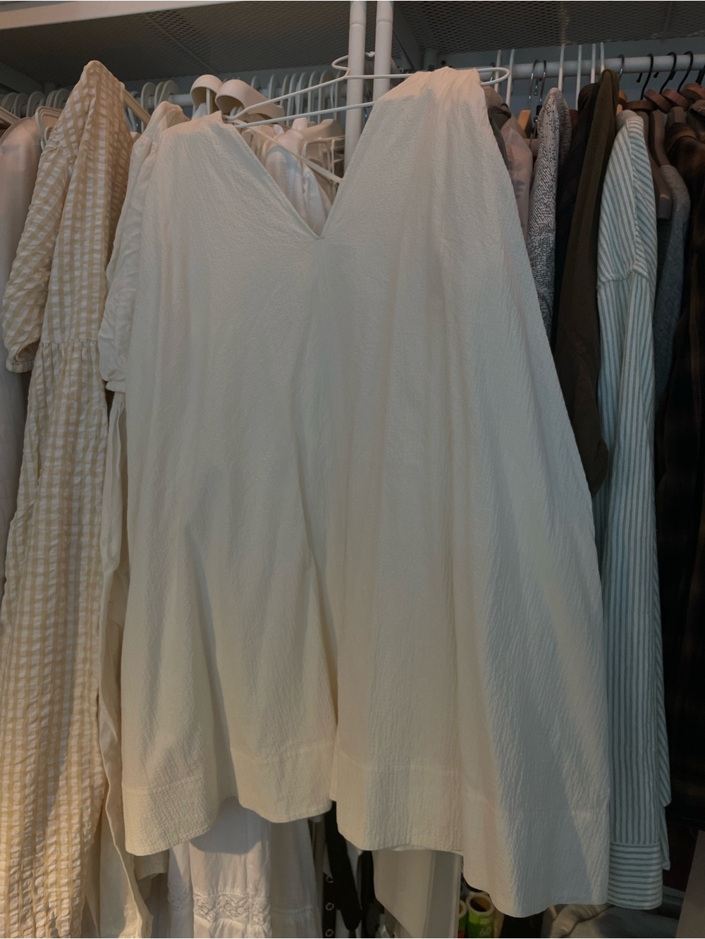 COS Women's V-Neck Ivory Dreas